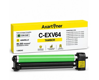 Compatible Canon CEXV64 Amarillo Tambor de Imagen (Drum) C-EXV64 8528B003 para Canon ImageRunner Advance DX C3922i C3926i C3930i C3935i