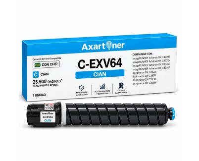 Compatible Canon CEXV64 Cyan Cartucho de Toner C-EXV64 5754C002 para Canon ImageRunner Advance DX C3922i C3926i C3930i C3935i