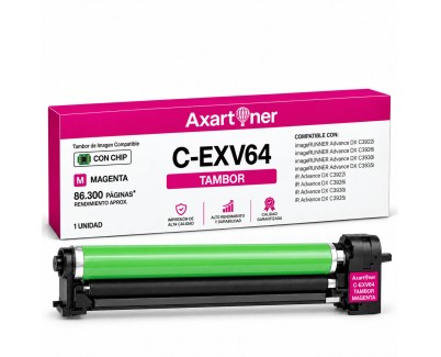 Compatible Canon CEXV64 Magenta Tambor de Imagen (Drum) C-EXV64 8528B003 para Canon ImageRunner Advance DX C3922i C3926i C3930i C3935i