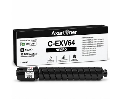 Compatible Canon CEXV64 Negro Cartucho de Toner C-EXV64 5753C002 para Canon ImageRunner Advance DX C3922i C3926i C3930i C3935i