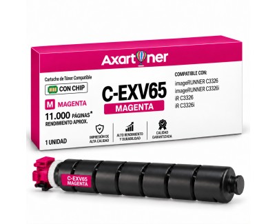 Compatible Canon CEXV65 Magenta Cartucho de Toner 5763C001 para imageRUNNER C3326 imageRUNNER C3326i IR-C3326 IR-C3326i