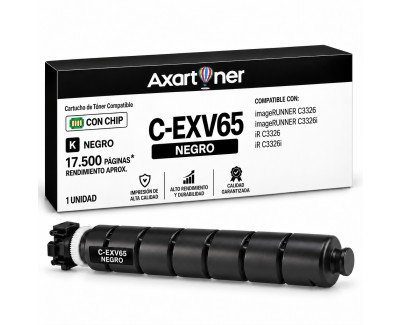 Compatible Canon CEXV65 Negro Cartucho de Toner 5761C001 para imageRUNNER C3326 imageRUNNER C3326i IR-C3326 IR-C3326i