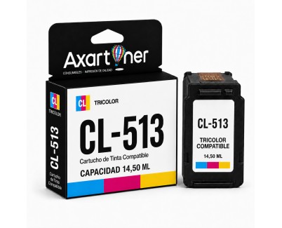 Compatible Canon CL513 / CL511 Color Cartucho de Tinta - Muestra Nivel de Tinta - 2971B001 / 2972B001
