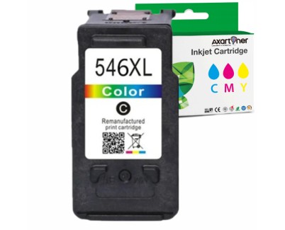 Compatible Canon CL546XL / CL-546 Tricolor Cartucho de Tinta 8288B001 (Muestra Nivel de Tinta)