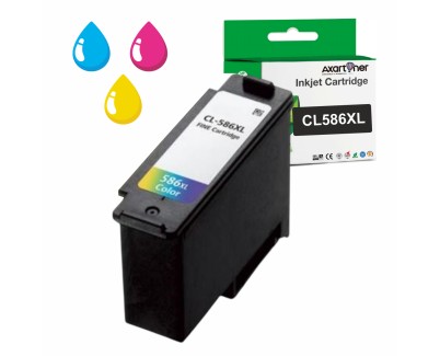 Compatible Canon CL586XL Tricolor Cartucho de Tinta 6226C001 para Pixma TS4150I / TS6550I / TS7550i / TS7650i / TS7750i