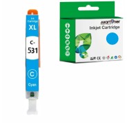 Compatible Canon CLI-531C / CLI531 Cyan Cartucho de Tinta 6119C001 para Canon Pixma TS8750 / TS8751