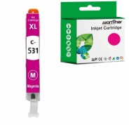 Compatible Canon CLI-531M / CLI531 Magenta Cartucho de Tinta 6120C001 para Canon Pixma TS8750 / TS8751