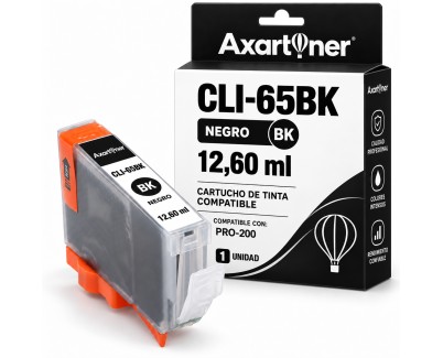Compatible Canon CLI-65BK / CLI65 Negro Cartucho de Tinta 4215C001 para Canon Pixma PRO-200