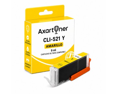 Compatible Canon CLI521 Amarillo Cartucho de Tinta 2936B001 CLI-521