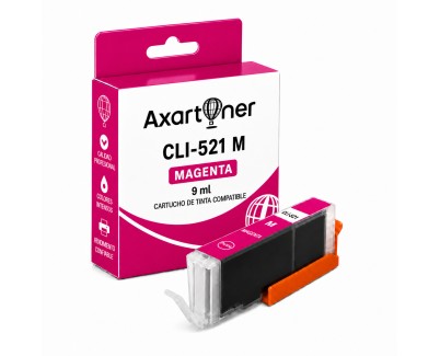 Compatible Canon CLI521 Magenta Cartucho de Tinta 2935B001 CLI-521