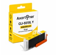 Compatible Canon CLI551XL Amarillo Cartucho de Tinta 6446B001 / 6511B001
