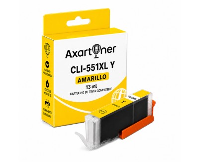 Compatible Canon CLI551XL Amarillo Cartucho de Tinta 6446B001 / 6511B001
