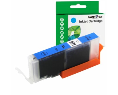 Compatible Canon CLI571XL Cyan Cartucho de Tinta 0332C001 / 0386C001 / CLI-571