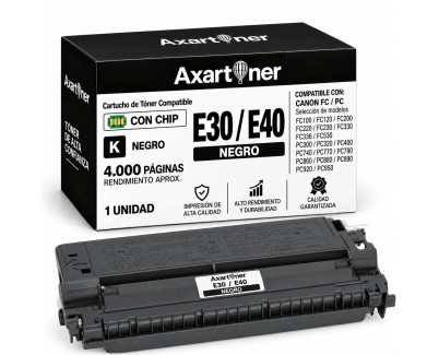 Compatible Canon E30 / E40 Negro Cartucho de Toner 1491A003