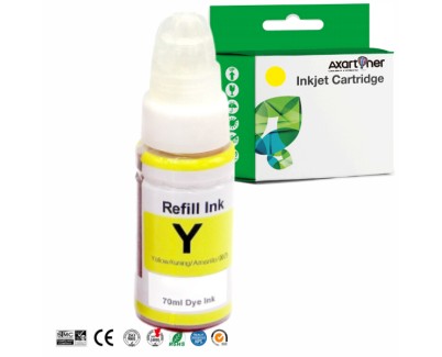 Compatible Canon GI490 Amarillo Botella de Tinta GI-490Y / 0666C001 para Canon Pixma G1400 / G2200 / G3200 / G3400 / G3411