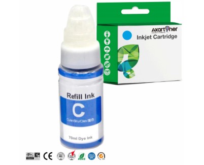 Compatible Canon GI490 Cyan Botella de Tinta GI-490C / 0664C001 para Canon Pixma G1400 / G2200 / G3200 / G3400 / G3411