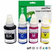 Compatible Pack x4 Canon GI490 Botellas de Tinta GI-490 para Canon Pixma G1400 / G2200 / G3200 / G3400 / G3411