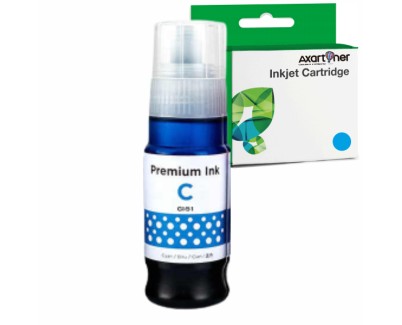 Compatible Canon GI51 Cyan Botella de Tinta - GI51C / 4546C001 para Pixma G1520, G1560, G2520, G2560, G3520, G3560