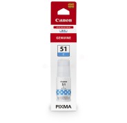 Original Canon GI51 Cyan Botella de Tinta - GI51C / 4546C001 para Pixma G1520, G1560, G2520, G2560, G3520, G3560