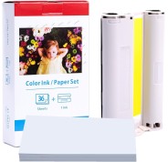 Compatible Canon KP-36IP Pack de Tinta y 36 Hojas Papel Fotografico, 100x148 mm 7737A001