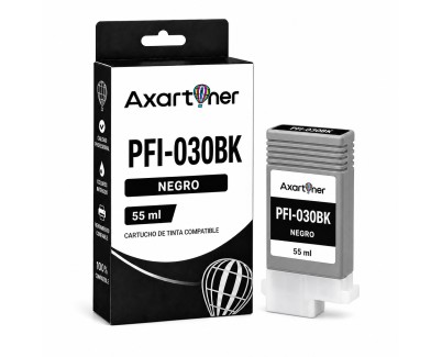 Compatible Canon PFI030 / PFI-030BK Negro Cartucho de Tinta 3489C001 para Canon imagePROGRAF TA-20 / TA-20 MFP L24 ei / TA-30 / TM-240 / TM-340