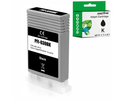 Compatible Canon PFI030 / PFI-030BK Negro Cartucho de Tinta 3489C001 para Canon imagePROGRAF TA-20 / TA-20 MFP L24 ei / TA-30 / TM-240 / TM-340