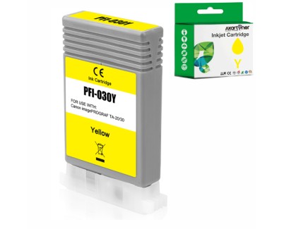 Compatible Canon PFI030 / PFI-030Y Amarillo Cartucho de Tinta 3492C001 para Canon imagePROGRAF TA-20 / TA-20 MFP L24 ei / TA-30 / TM-240 / TM-340