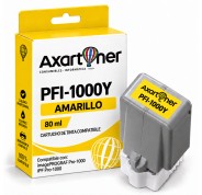 Compatible Canon PFI1000 Amarillo Cartucho de Tinta Pigmentada PFI-1000Y / 0549C001 para Canon imagePROGRAF Pro-1000