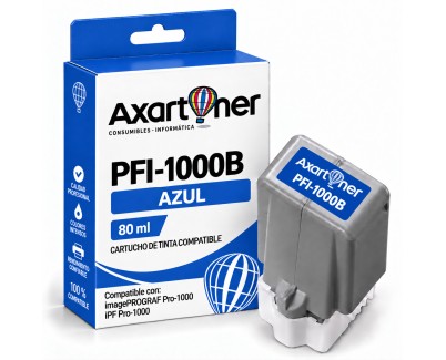 Compatible Canon PFI1000 Blue Cartucho de Tinta Pigmentada PFI-1000B / 0555C001 para Canon imagePROGRAF Pro-1000