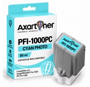 Compatible Canon PFI1000 Cyan Photo Cartucho de Tinta Pigmentada PFI-1000PC / 0550C001 para Canon imagePROGRAF Pro-1000