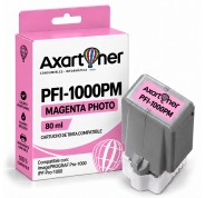 Compatible Canon PFI1000 Magenta Photo Cartucho de Tinta Pigmentada PFI-1000PM / 0551C001 para Canon imagePROGRAF Pro-1000