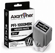 Compatible Canon PFI1000 Negro Mate Cartucho de Tinta Pigmentada PFI-1000MBK / 0545C001 para Canon imagePROGRAF Pro-1000