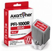 Compatible Canon PFI1000 Rojo Cartucho de Tinta Pigmentada PFI-1000R / 0554C001 para Canon imagePROGRAF Pro-1000