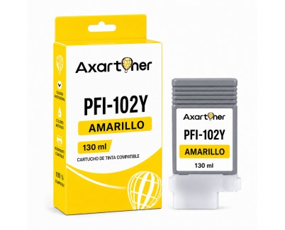 Compatible Canon PFI102 Amarillo Cartucho de Tinta 0898B001 PFI-102Y para imagePROGRAF iPF500 iPF510 iPF600 iPF605 iPF610 iPF610 Plus iPF650 iPF655 iPF700 iPF710 iPF720 iPF750 iPF755 iPF760