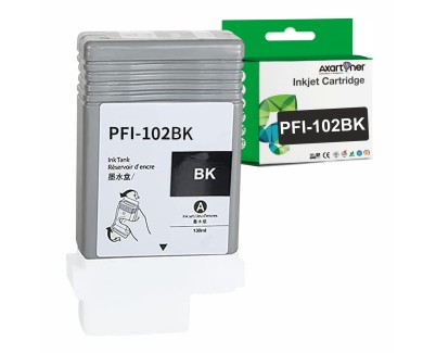 Compatible Canon PFI102 Negro Cartucho de Tinta 0895B001 PFI-102BK para imagePROGRAF iPF500 iPF510 iPF600 iPF605 iPF610 iPF610 Plus iPF650 iPF655 iPF700 iPF710 iPF720 iPF750 iPF755 iPF760