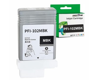 Compatible Canon PFI102 Negro Mate Cartucho de Tinta Pigmentada 0894B001 PFI-102MBK para imagePROGRAF iPF500 iPF510 iPF600 iPF605 iPF610 iPF610 Plus iPF650 iPF655 iPF700 iPF710 iPF720 iPF750 iPF755 iPF760