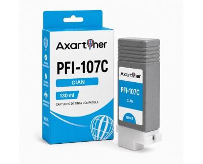 Compatible Canon PFI107 Cyan Cartucho de Tinta PFI-107C / 6706B001 para imagePROGRAF iPF 670 680 685 770 780 785