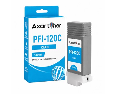 Compatible Canon PFI120 / PFI-120C Cyan Cartucho de Tinta Pigmentada 2886C001 para ImagePrograf TM-200, TM-205, TM-255, TM-300, TM-305, TM-350, TM-355