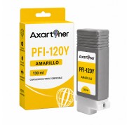 Compatible Canon PFI120 / PFI-120Y Amarillo Cartucho de Tinta Pigmentada 2888C001 para ImagePrograf TM-200, TM-205, TM-255, TM-300, TM-305, TM-350, TM-355