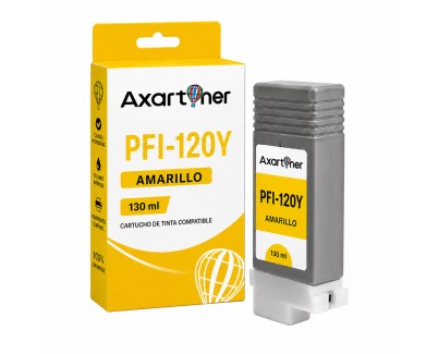 Compatible Canon PFI120 / PFI-120Y Amarillo Cartucho de Tinta Pigmentada 2888C001 para ImagePrograf TM-200, TM-205, TM-255, TM-300, TM-305, TM-350, TM-355