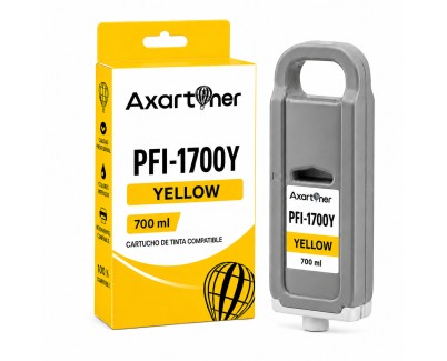 Compatible Canon PFI1700 / PFI1300 / PFI1100 Amarillo Cartucho de Tinta Pigmentada 0778C001 para imagePROGRAF iPF PRO-2000 PRO-2100 PRO-4000 PRO-4000S PRO-4100 PRO-4100S PRO-6000 PRO-6000S PRO-6100 PRO-6100S