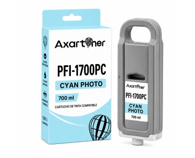Compatible Canon PFI1700 / PFI1300 / PFI1100 Cyan Photo Cartucho de Tinta Pigmentada 0779C001 para imagePROGRAF iPF PRO-2000 PRO-2100 PRO-4000 PRO-4000S PRO-4100 PRO-4100S PRO-6000 PRO-6000S PRO-6100 PRO-6100S