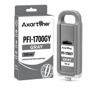 Compatible Canon PFI1700 / PFI1300 / PFI1100 Gris Cartucho de Tinta Pigmentada 0781C001 para imagePROGRAF iPF PRO-2000 PRO-2100 PRO-4000 PRO-4000S PRO-4100 PRO-4100S PRO-6000 PRO-6000S PRO-6100 PRO-6100S