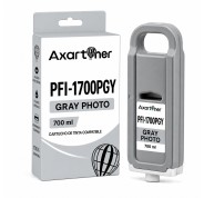 Compatible Canon PFI1700 / PFI1300 / PFI1100 Gris Photo Cartucho de Tinta Pigmentada 0782C001 para imagePROGRAF iPF PRO-2000 PRO-2100 PRO-4000 PRO-4000S PRO-4100 PRO-4100S PRO-6000 PRO-6000S PRO-6100 PRO-6100S