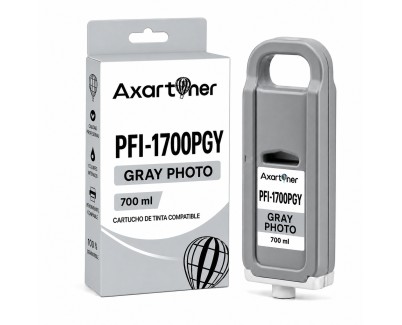 Compatible Canon PFI1700 / PFI1300 / PFI1100 Gris Photo Cartucho de Tinta Pigmentada 0782C001 para imagePROGRAF iPF PRO-2000 PRO-2100 PRO-4000 PRO-4000S PRO-4100 PRO-4100S PRO-6000 PRO-6000S PRO-6100 PRO-6100S