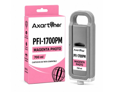 Compatible Canon PFI1700 / PFI1300 / PFI1100 Magenta Photo Cartucho de Tinta Pigmentada 0780C001 para imagePROGRAF iPF PRO-2000 PRO-2100 PRO-4000 PRO-4000S PRO-4100 PRO-4100S PRO-6000 PRO-6000S PRO-6100 PRO-6100S