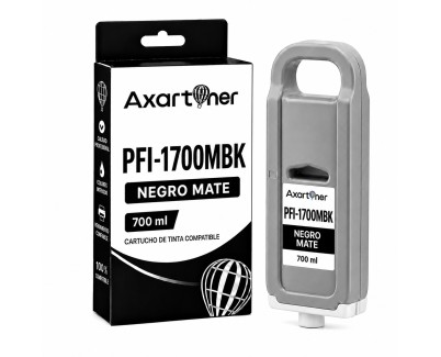Compatible Canon PFI1700 / PFI1300 / PFI1100 Negro Mate Cartucho de Tinta Pigmentada 0774C001 para imagePROGRAF iPF PRO-2000 PRO-2100 PRO-4000 PRO-4000S PRO-4100 PRO-4100S PRO-6000 PRO-6000S PRO-6100 PRO-6100S