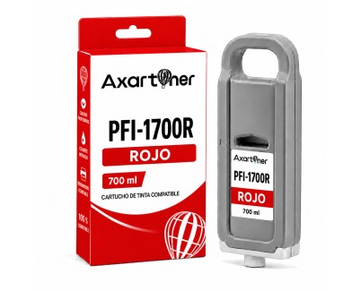 Compatible Canon PFI1700 / PFI1300 / PFI1100 Rojo Cartucho de Tinta Pigmentada 0783C001 para imagePROGRAF iPF PRO-2000 PRO-2100 PRO-4000 PRO-4000S PRO-4100 PRO-4100S PRO-6000 PRO-6000S PRO-6100 PRO-6100S