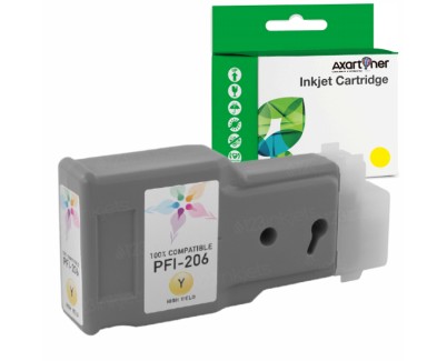 Compatible Canon PFI206 Amarillo Cartucho de Tinta Pigmentada PFI-206Y / 5306B001 para Canon imagePROGRAF IPF 6400, IPF 6450