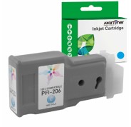 Compatible Canon PFI206 Cyan Cartucho de Tinta Pigmentada PFI-206C / 5304B001 para Canon imagePROGRAF IPF 6400, IPF 6450